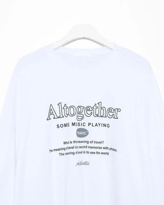 Lettering Long T-shirt