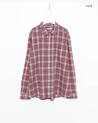Oversized check shirt