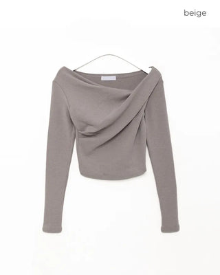 Asymmetrical Drape T-Shirt
