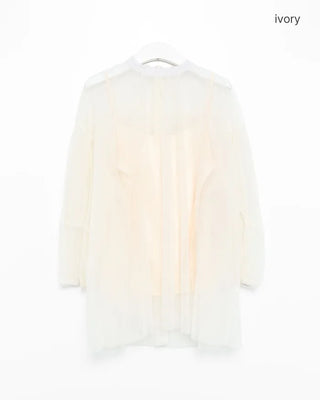 Organza sheer blouse