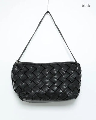 Grid pattern leisure shoulder bag
