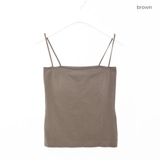 Square neck camisole with built-in cups