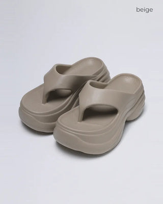 Volume high-soled flip-flops