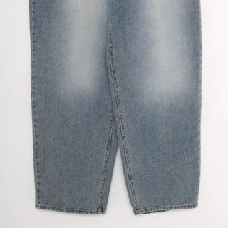 Wide denim pants