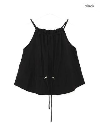 String Shirring Sleeveless Blouse