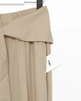 Scarf-layered pants