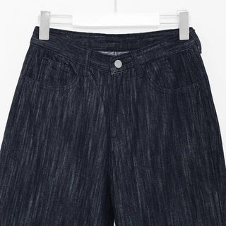 Indigo wide-leg denim