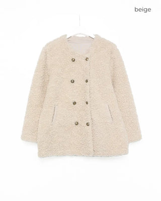 Boa Gold Button Point Round Jacket
