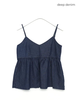 Camisole top denim set