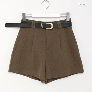Pintuck shorts