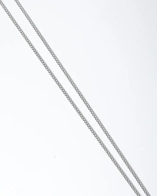 Flower Double Star Silver Chain Necklace