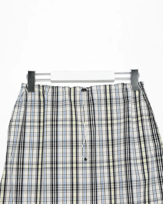 Checked midi skirt