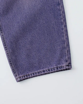 (ORIGINAL) Loose-fit denim pants (purple)