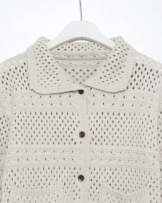 Crochet Point Knit Cardigan