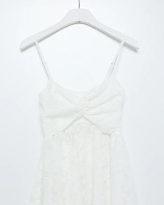 Floral print lace twist camisole