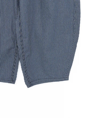 Pencil stripe balloon carpenter pants