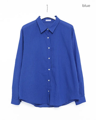 Striped cotton rayon shirt