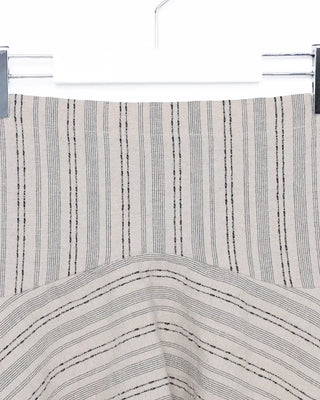Unique strap cut-off midi skirt