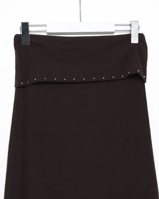 Studded Slim Maxi Skirt