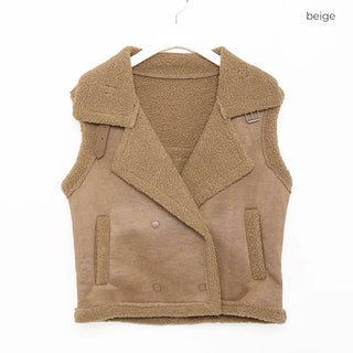 Sheepskin vest jacket