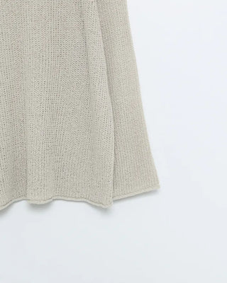 Boat neck raglan knit