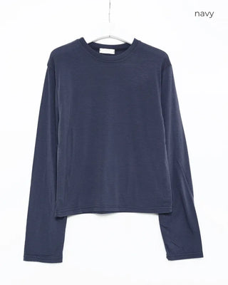 Brushed round neck T-shirt