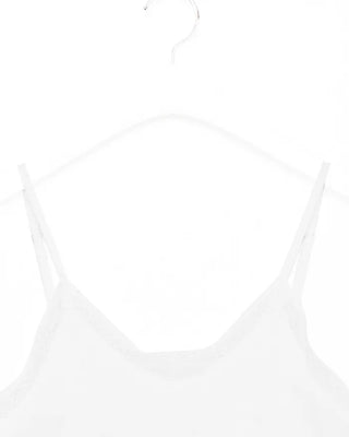 Lace-line sheer camisole mini dress