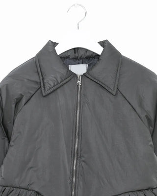 Padded Zip Peplum Jacket