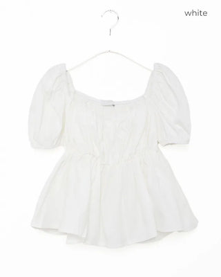 2-way short-sleeved blouse