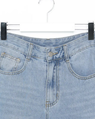 Wide-fit denim pants