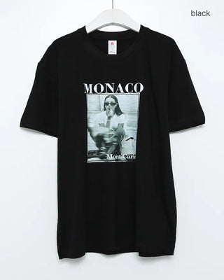 Monaco print short-sleeved T-shirt