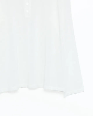 Henley neck sheer knit