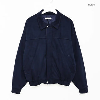 Stitched suede jacket