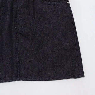 Simple low-rise denim short skirt
