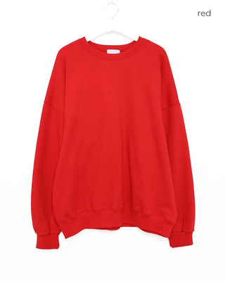 Washed plain oversized sweatshirt