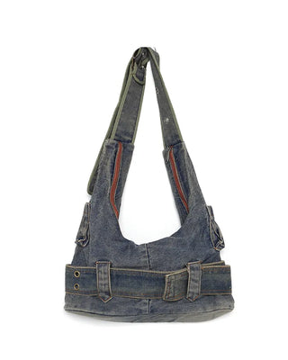 Big belt shoulder bag