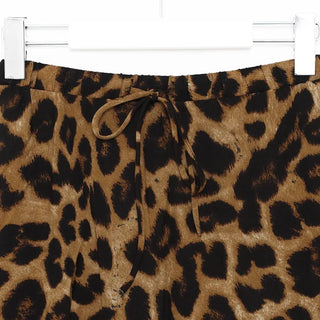 Leopard print long skirt