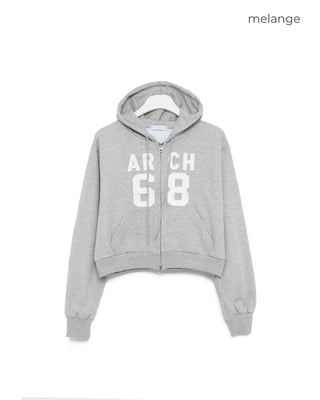 68 Patch Crop Hoodie