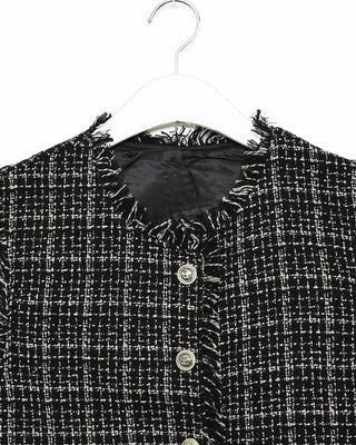 Modern tweed vest