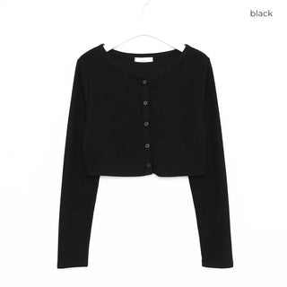 Crop Basic Cardigan
