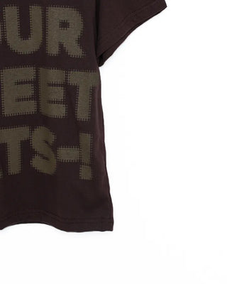 Full lettering semi-cropped T-shirt