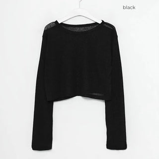 Sheer basic knit