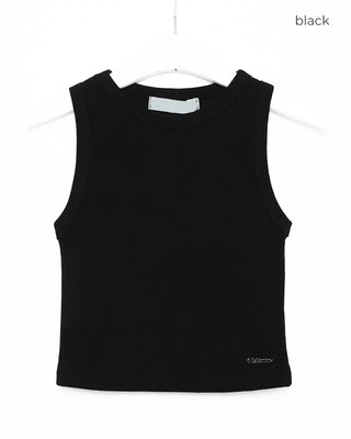 Silverpoint Rib Cropped Sleeveless