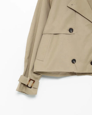 Belted Short Trench Coat