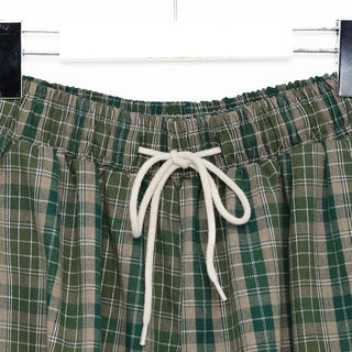Tartan check cargo shorts