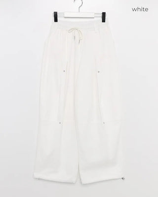 (Unisex) Drawstring Pintuck Slacks