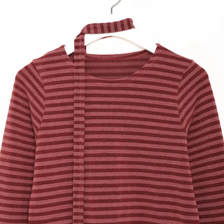 Striped scarf T-shirt
