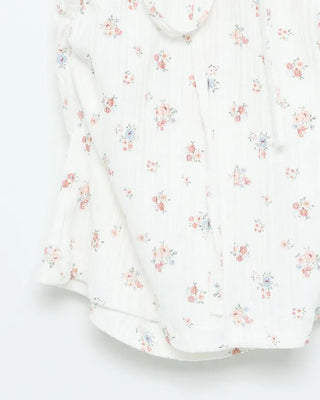 Mini Flower Ribbon Halter Neck Sleeveless