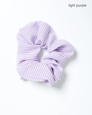 Gingham check scrunchie