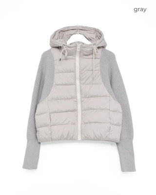 Down parka zip-up